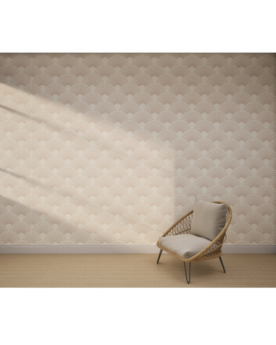 Shell Fan Blush Wallpaper