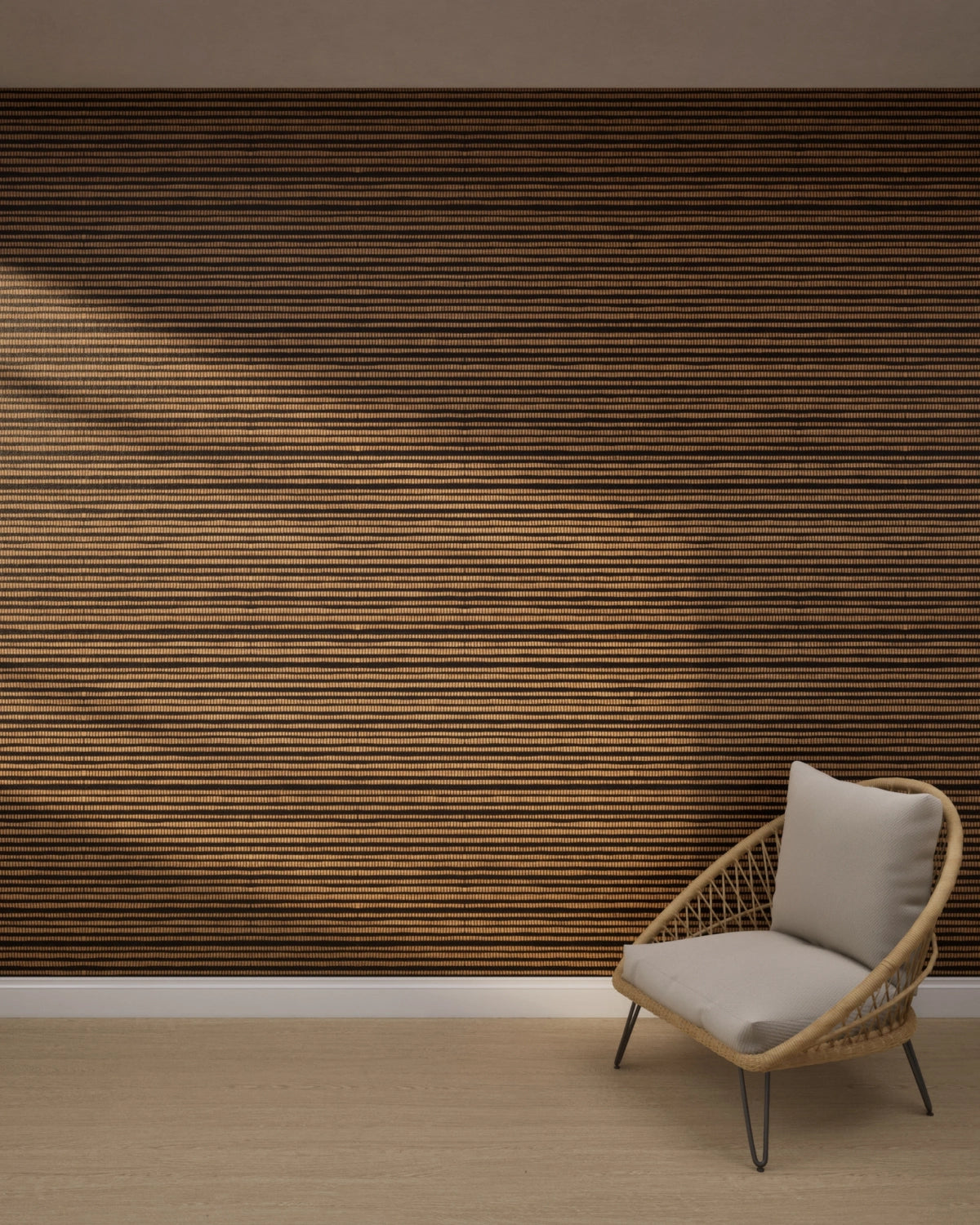 Dual Stripe Weave Wallpaper